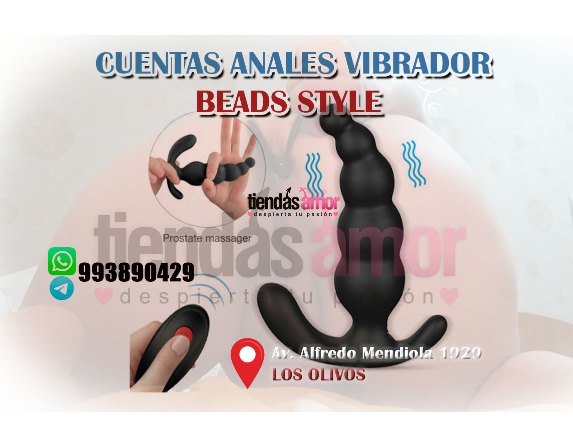 Beads Style Vibrador Anal De Silicona Tacto Suave 993890429 